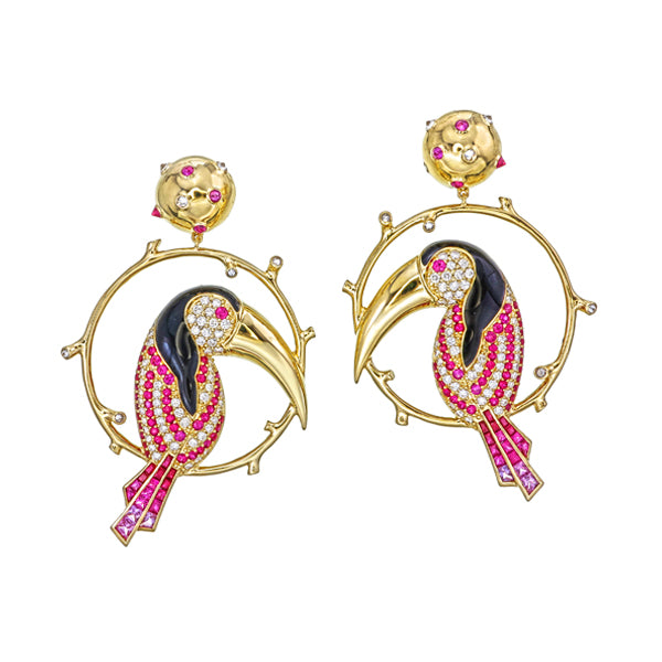 Sarawak Hornbill Earring