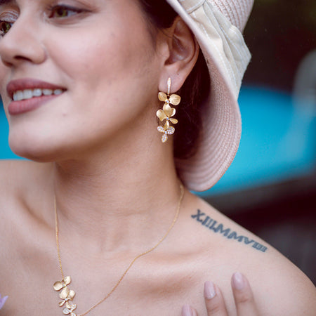 Orchid Garden Earring