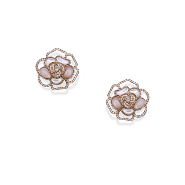 Blushing Rose Earring