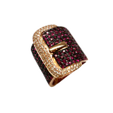 Belt Ruby Diamond Ring