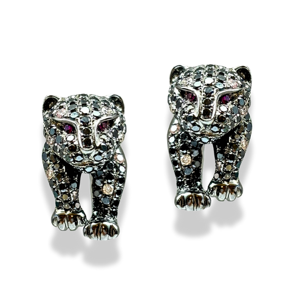 Black Leopard earring