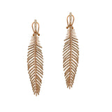 Diamond Feather earring