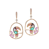 Emerald Hornbill Earring