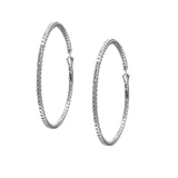 Big Diamond Hoop Earring