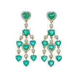 Emerald Heart Chandeliers