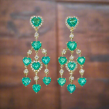 Emerald Heart Chandeliers