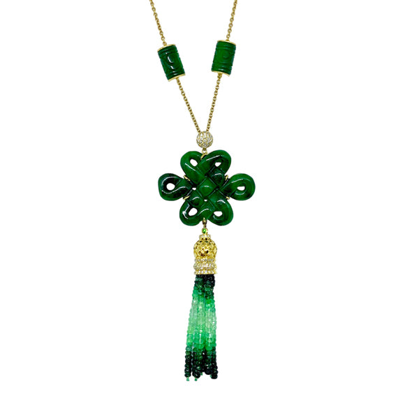 Jade Chinese Knot Necklace