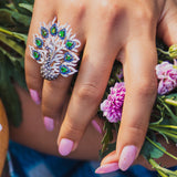 Grand Peacock Ring