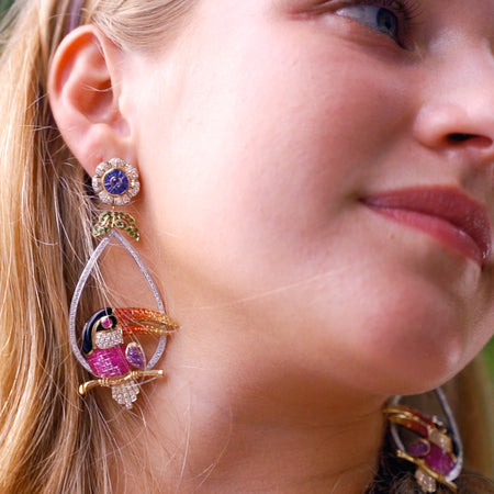 Straits Hornbill Earring