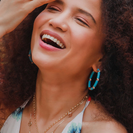 Mega Enamel Hoops