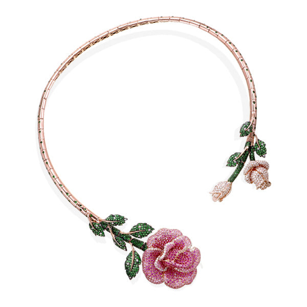 Briar Rosebud Neck Jewel