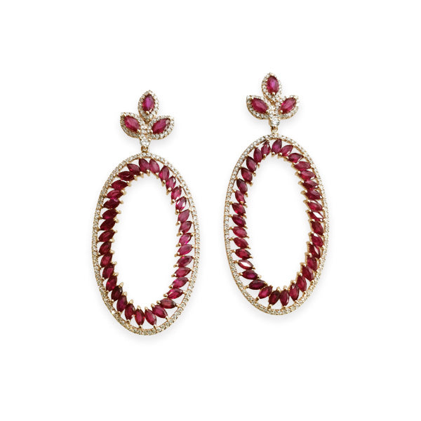 Capri Ruby Earring