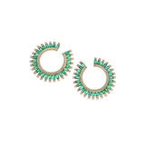 Emerald Noor Hoops