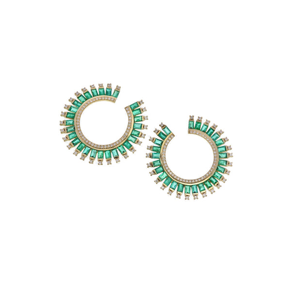Emerald Noor Hoops