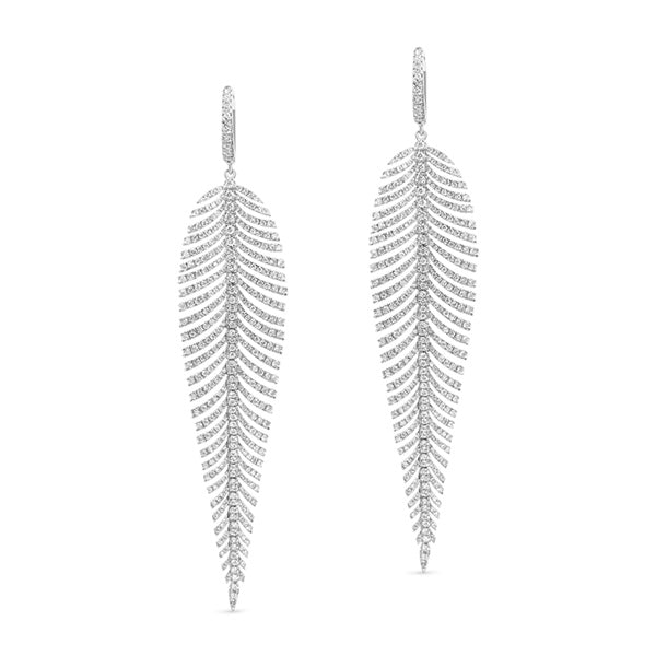 Feather Shoulder Duster Earrings