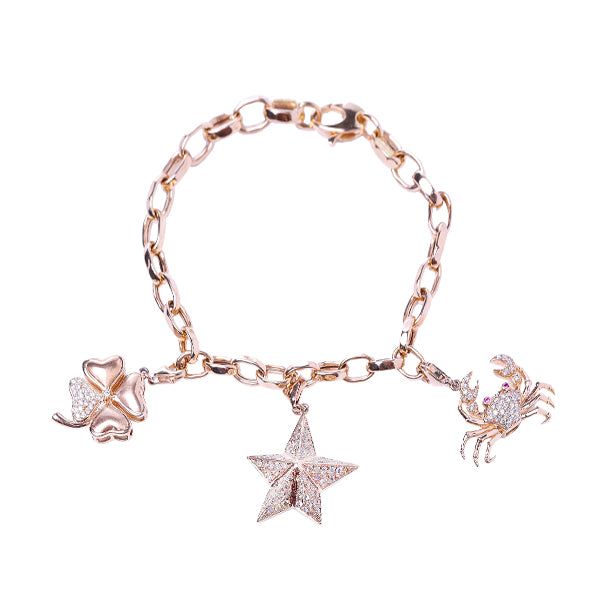 Gold Link Bracelet (without charms)