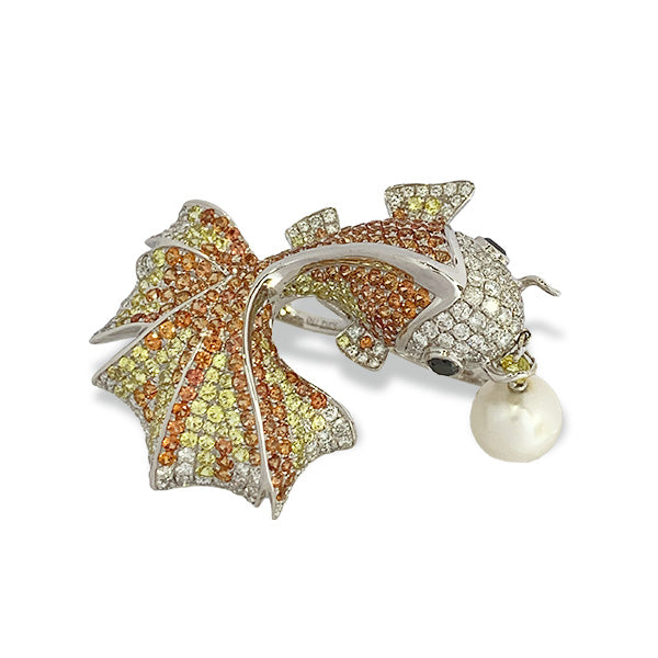 Golden Goldfish Ring