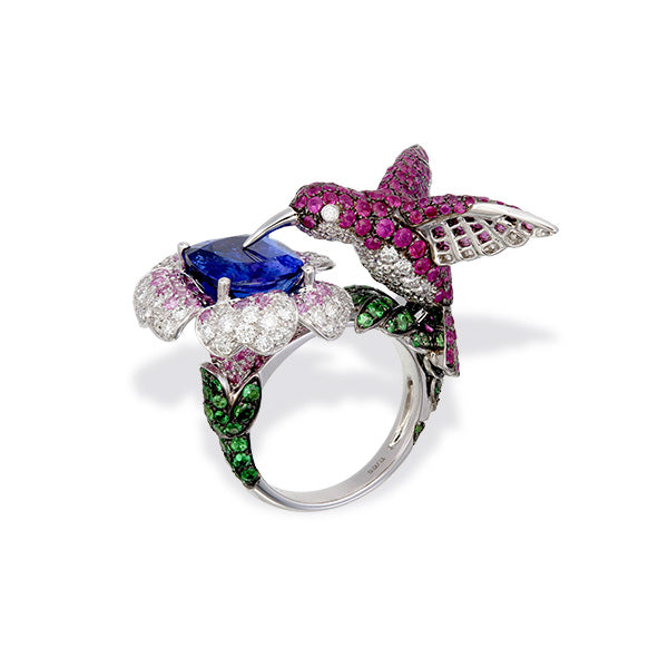Hummingbird Tanzanite Ring