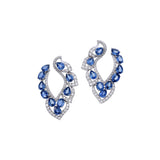 Ikat Blue Earring