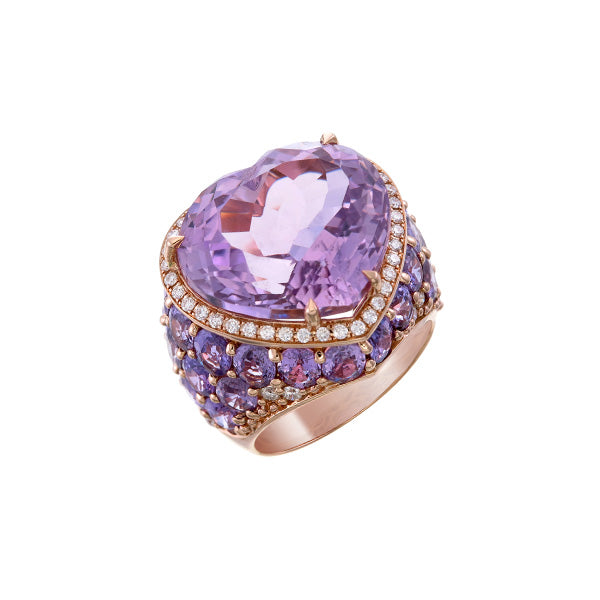 Kunzite Heart Ring