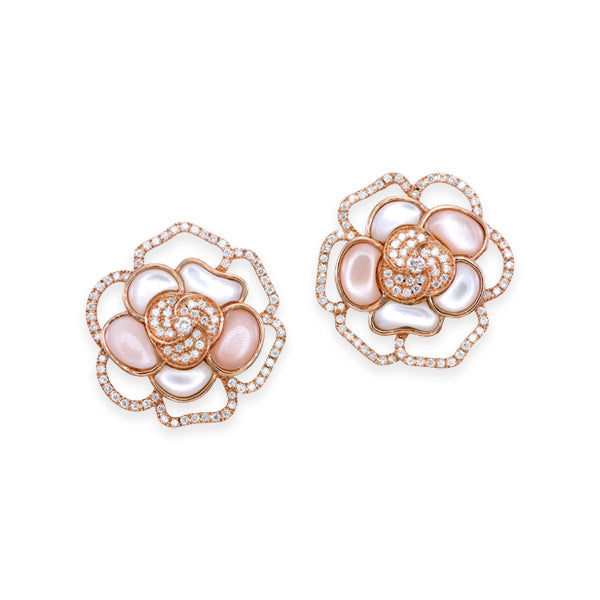 Blushing Rose Earring