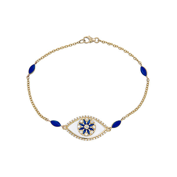 Navy Evil Eye Bracelet