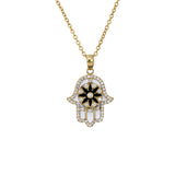 Nero Rumi Hamza Hand Necklace