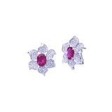 Scarlet Orchid Earring