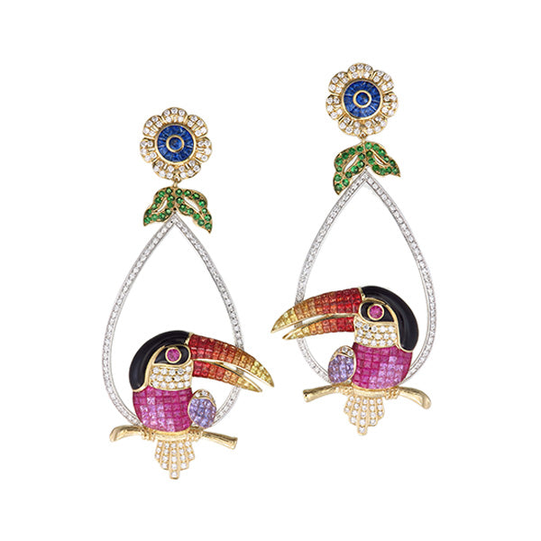 Straits Hornbill Earring