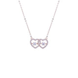 Twin Hearts Necklace