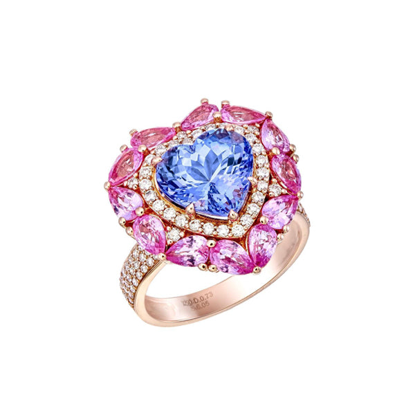 Tanzanite Blush Love Ring